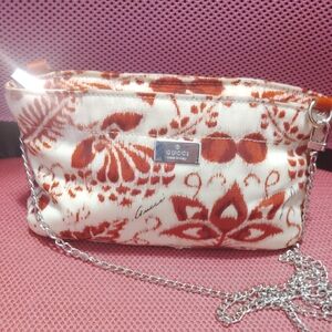 Gucci Women's White and Orange Floral Crossbody Bag